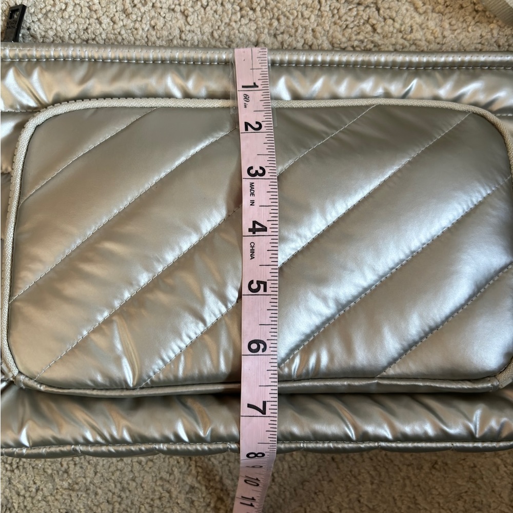 THINK ROYLN Silver Quilted Crossbody Bag - Picture 10 of 14